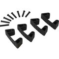Remco Vikan Wall Bracket Replacement Clips, Black 10199